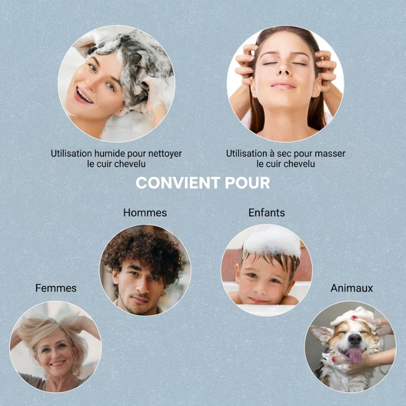 ScalpCare – Brosse exfoliante pour cuir chevelu Purevita