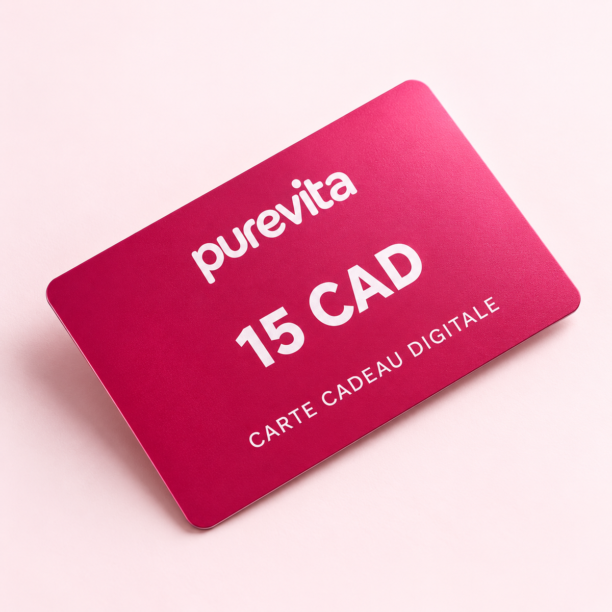 Carte Cadeau PureVita - 15 CAD