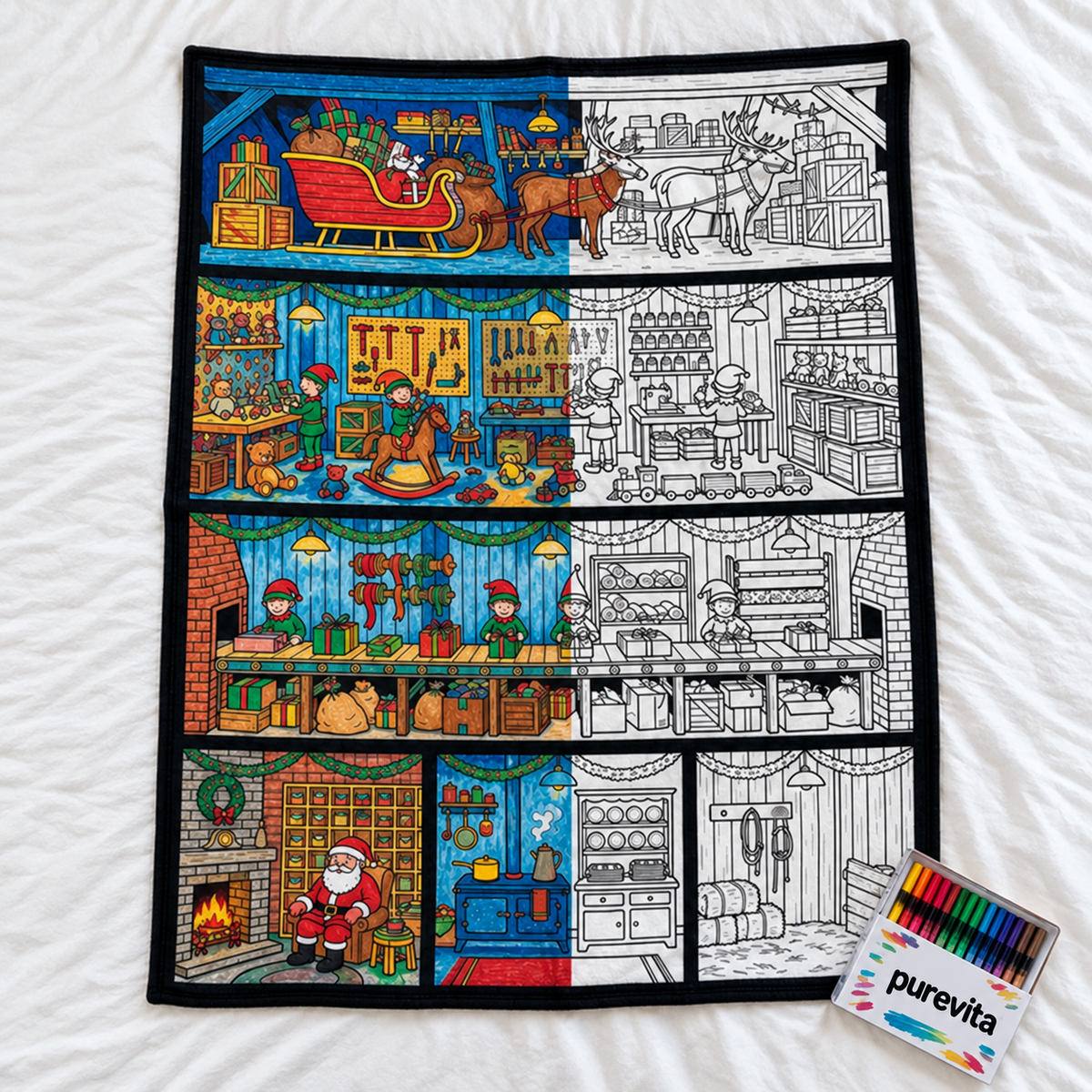 Couverture de coloriage de Noël PureVita™