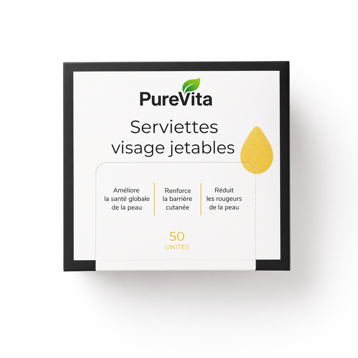 serviettes pour le visage - format voyage (8 pièces)