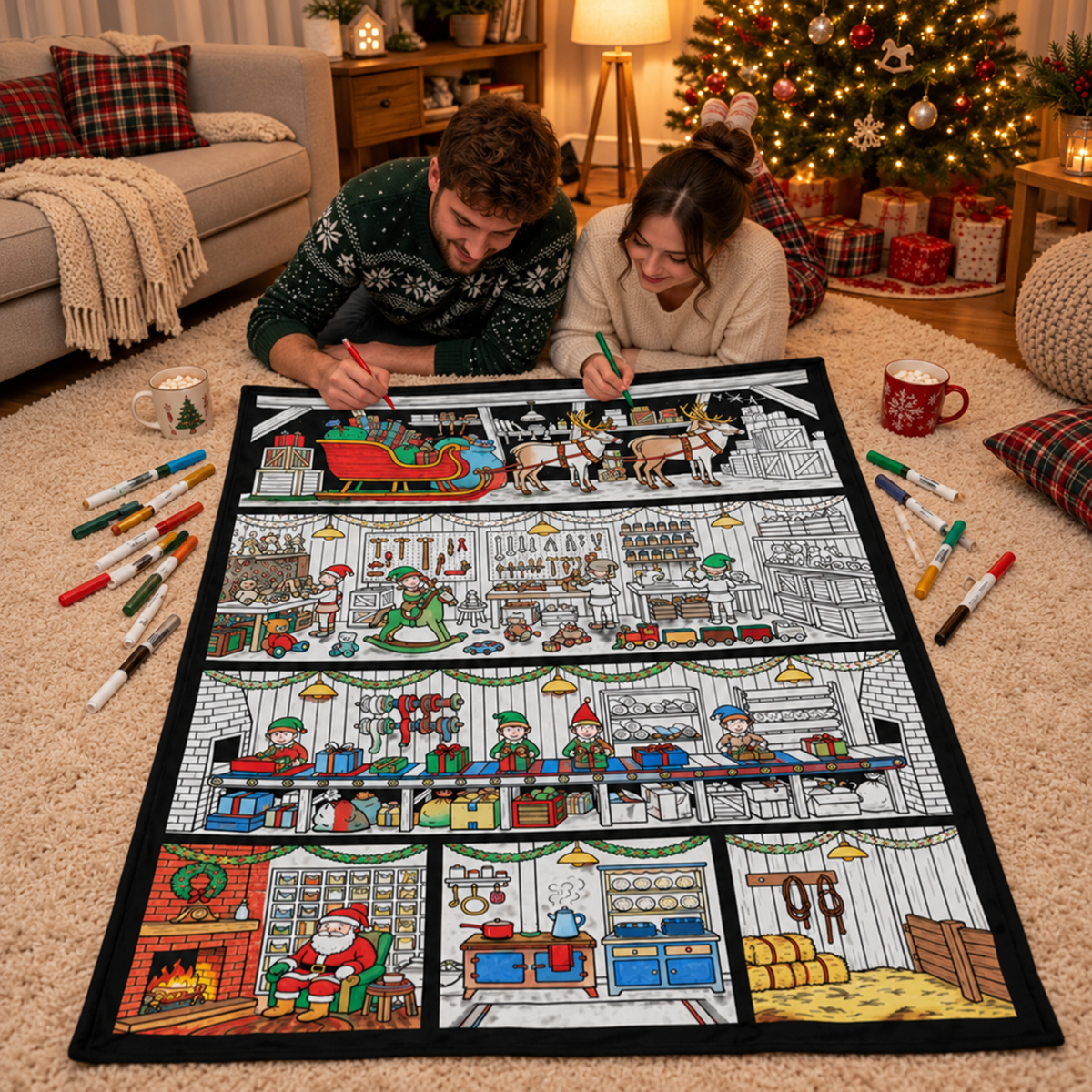 Couverture de coloriage de Noël PureVita™