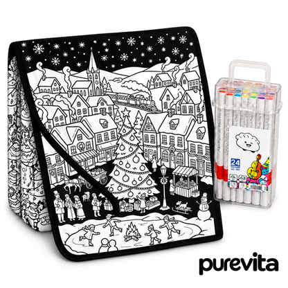 Couverture de coloriage de Noël PureVita™