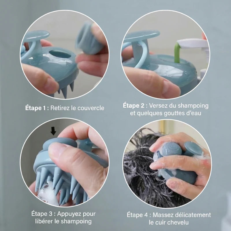 ScalpCare – Brosse exfoliante pour cuir chevelu Purevita