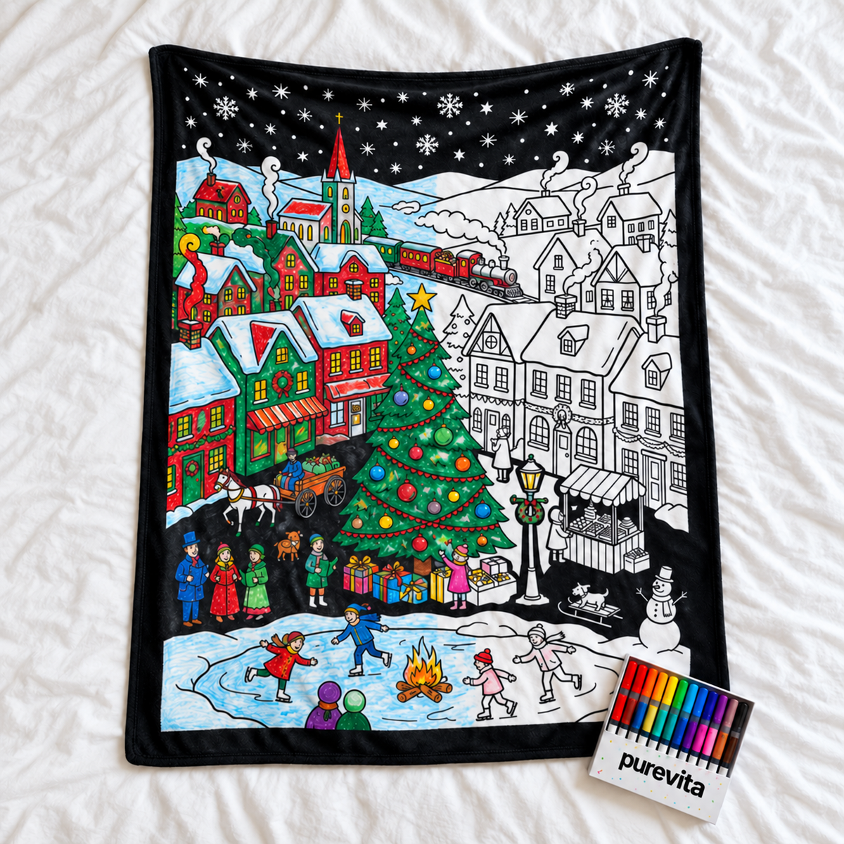 Couverture de coloriage de Noël PureVita™