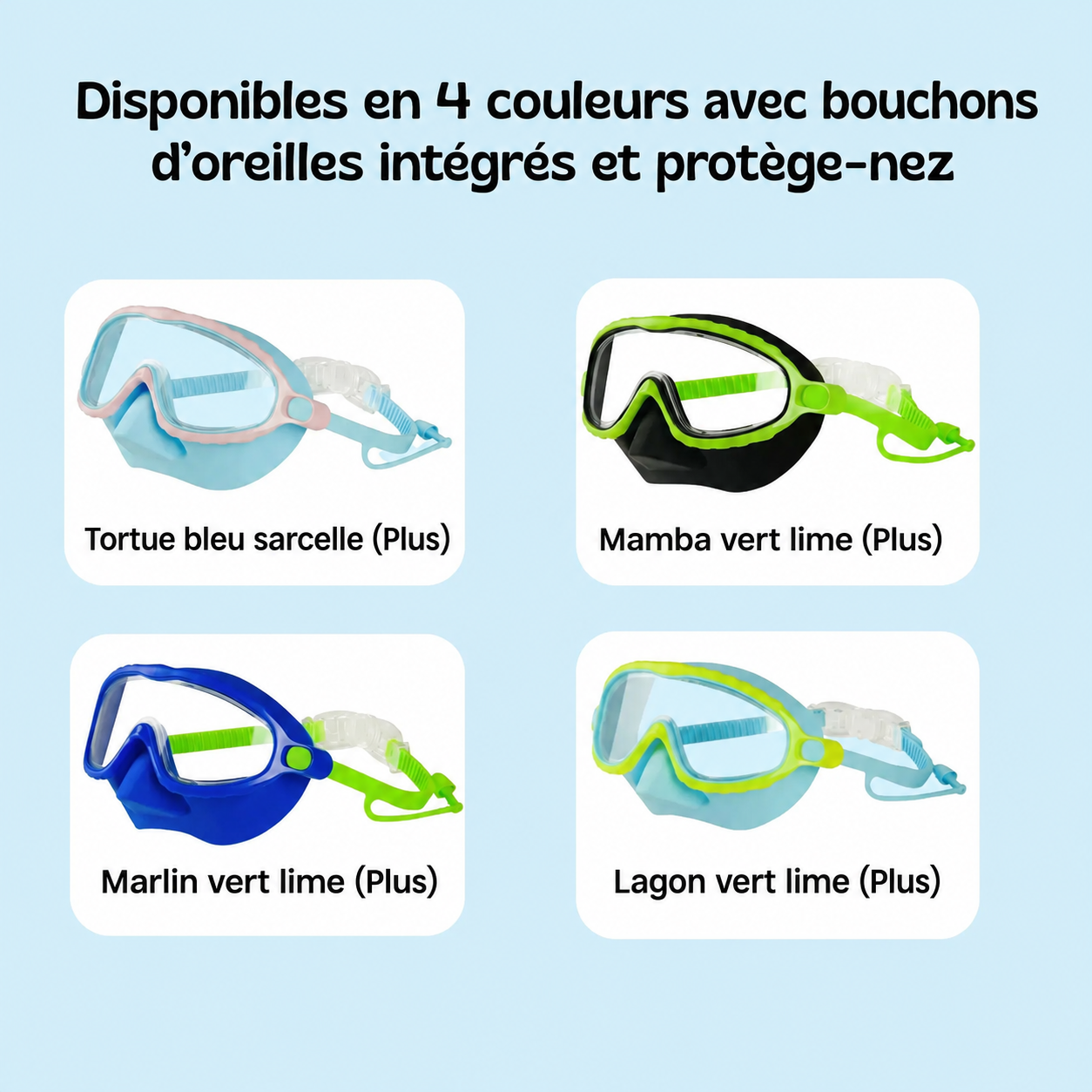 Lunettes de natation à clipser PureVita™