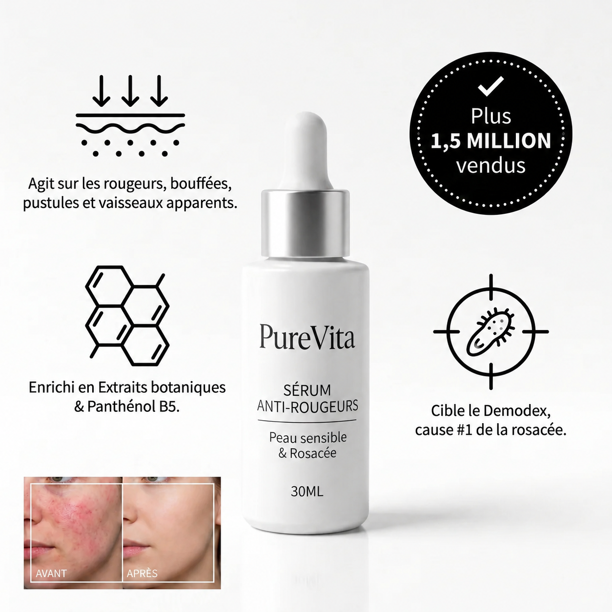 PureVita Sérum Anti-Rougeurs