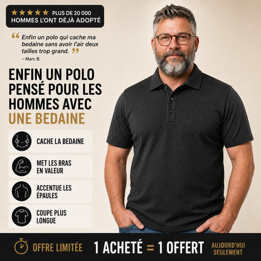 PureVita™ - Le polo pensé pour les hommes qui ont de la bedaine