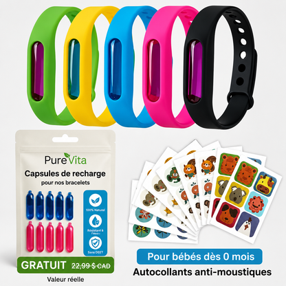 PureVita™ bracelets anti-moustiques