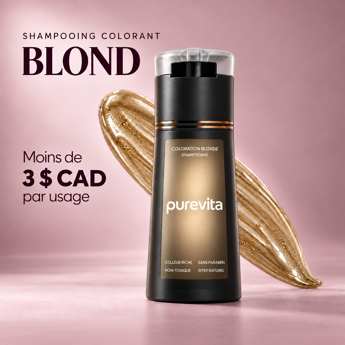 Shampoing colorant instantané