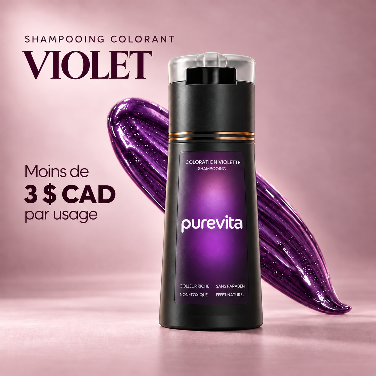 Shampoing colorant instantané