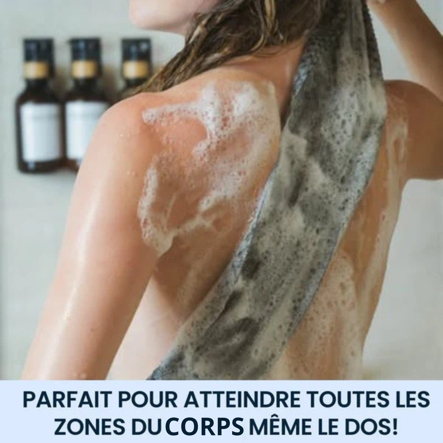 Serviette de douche exfoliante Purevita