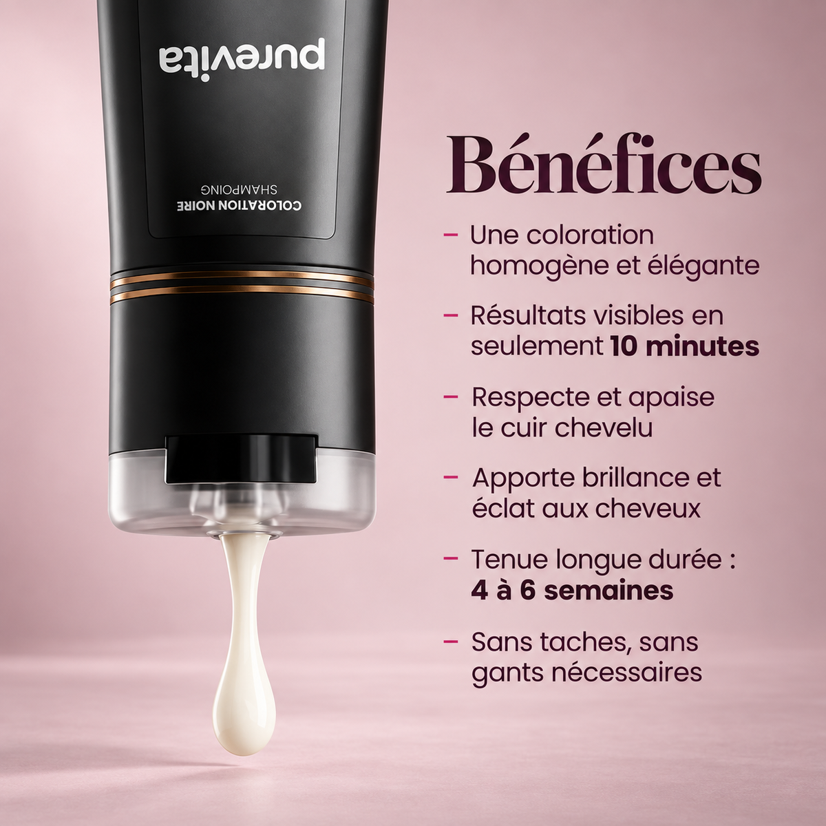Shampoing colorant instantané