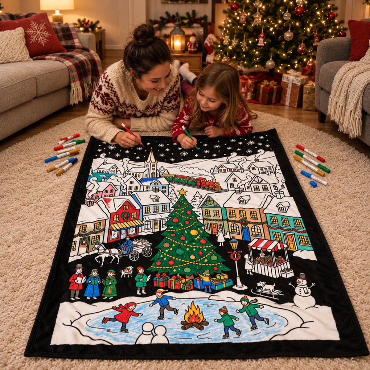 Couverture de coloriage de Noël PureVita™