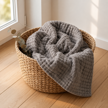Couverture en mousseline de coton
