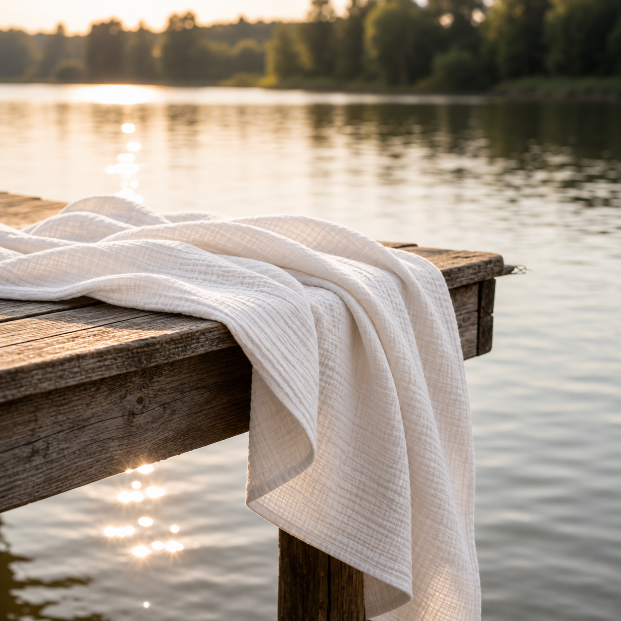 Couverture en mousseline de coton