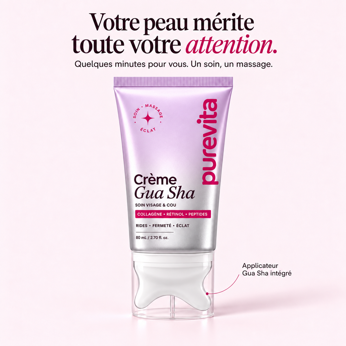 Crème Gua Sha raffermissante au collagène et au rétinol