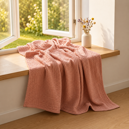 Couverture en mousseline de coton