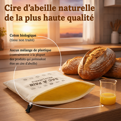 Un sac à pain qui conserve la fraîcheur de ton pain jusqu'à 3 fois plus longtemps