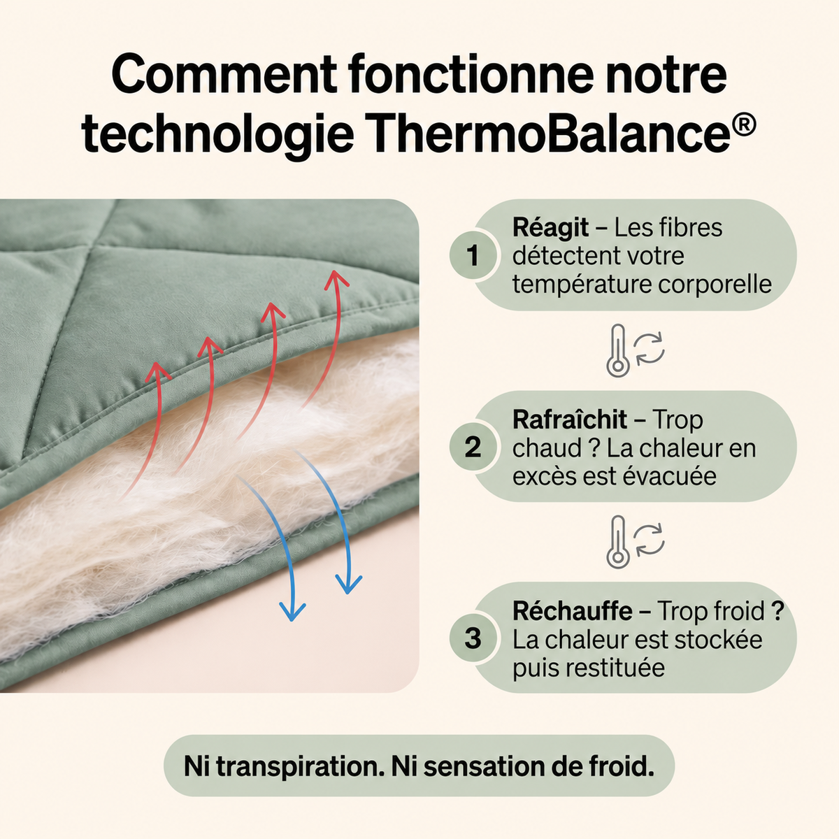 Couette EasySleep® 2 en 1 qui élimine le besoin de draps