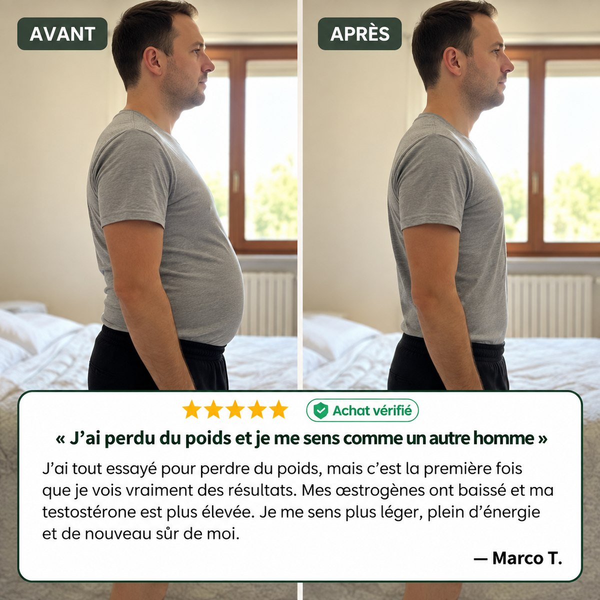 Andro Vital™ | La solution complète pour rééquilibrer les œstrogènes et le cortisol masculins en 14 jours