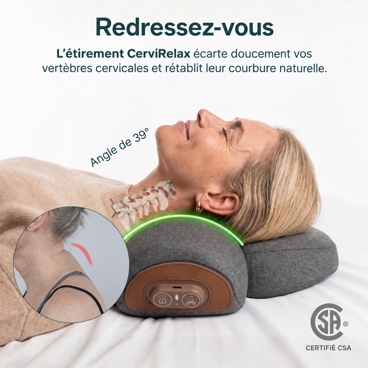 CerviRelax® Appareil de massage 3 en 1
