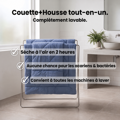 Couette EasySleep® 2 en 1 qui élimine le besoin de draps
