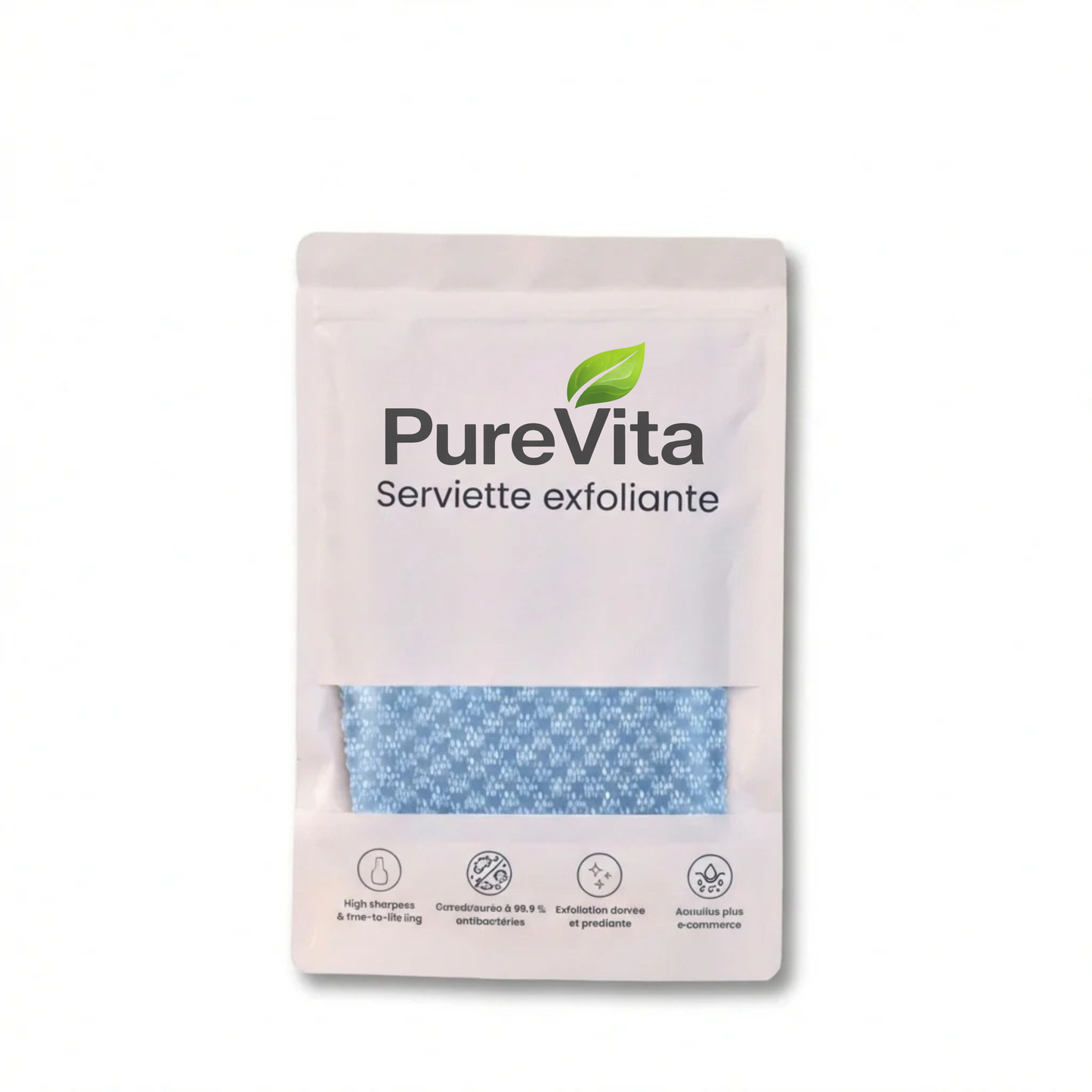 Serviette de douche exfoliante Purevita