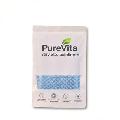 Serviette de douche exfoliante Purevita