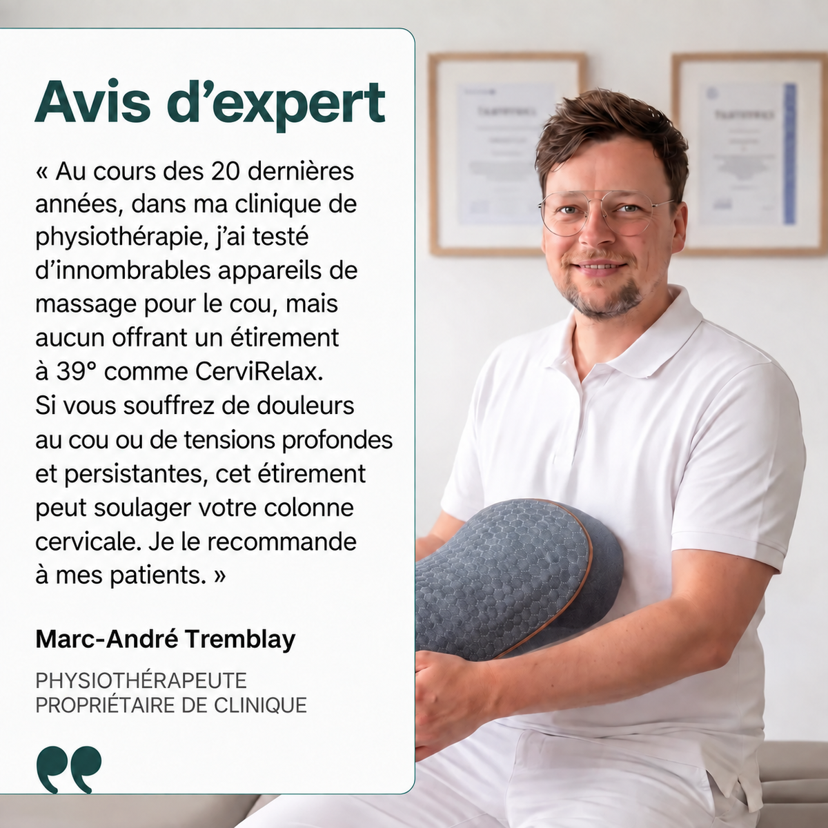 CerviRelax® Appareil de massage 3 en 1