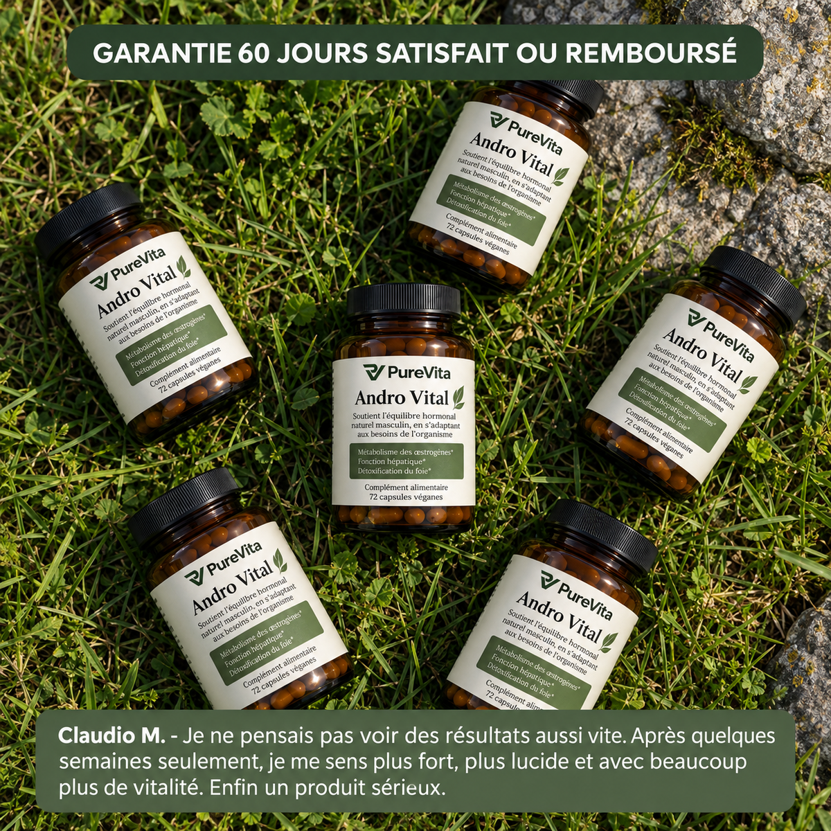 Andro Vital™ | La solution complète pour rééquilibrer les œstrogènes et le cortisol masculins en 14 jours