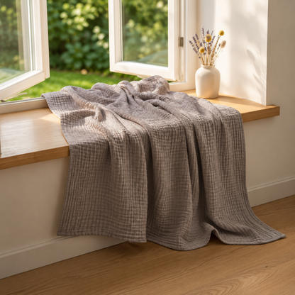 Couverture en mousseline de coton