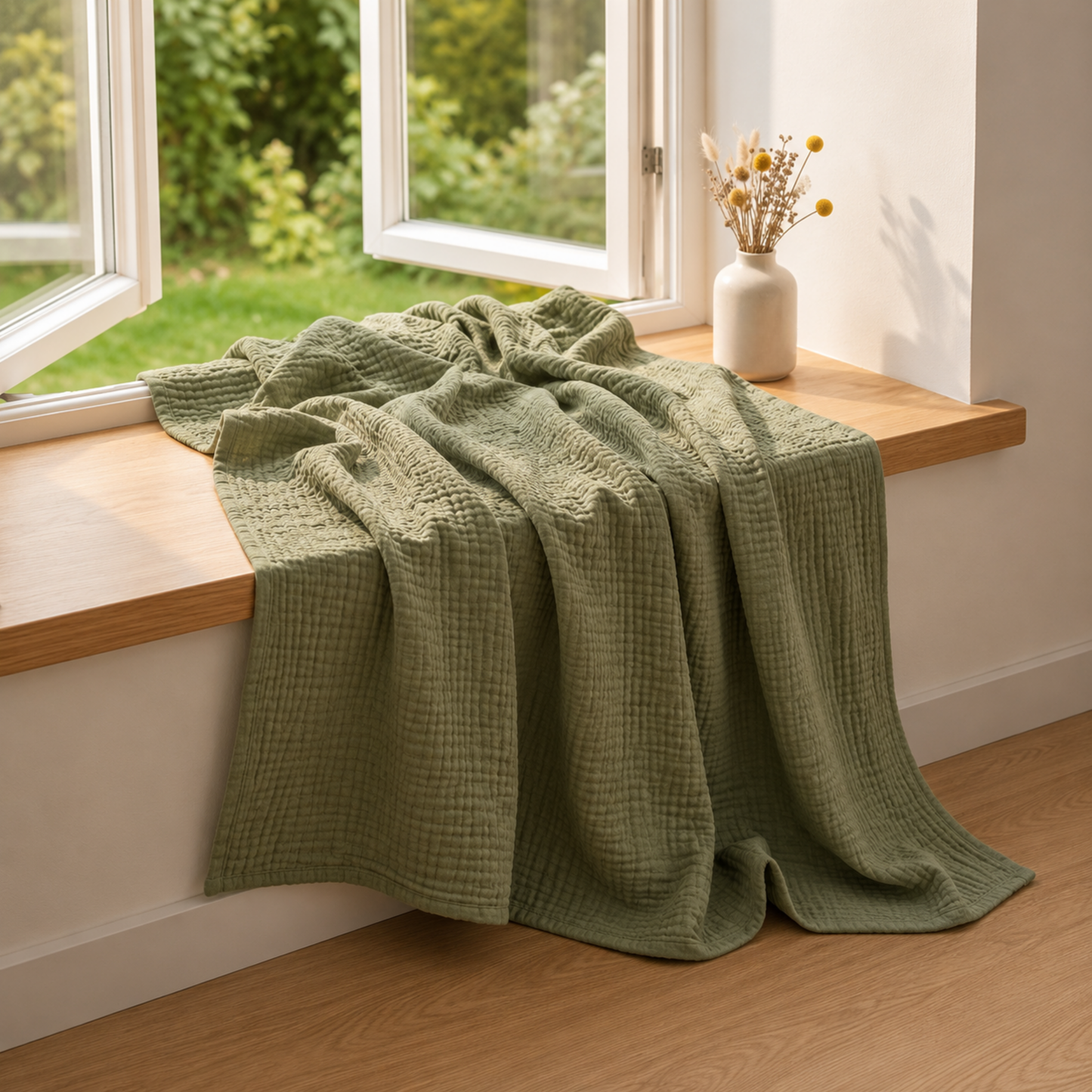 Couverture en mousseline de coton