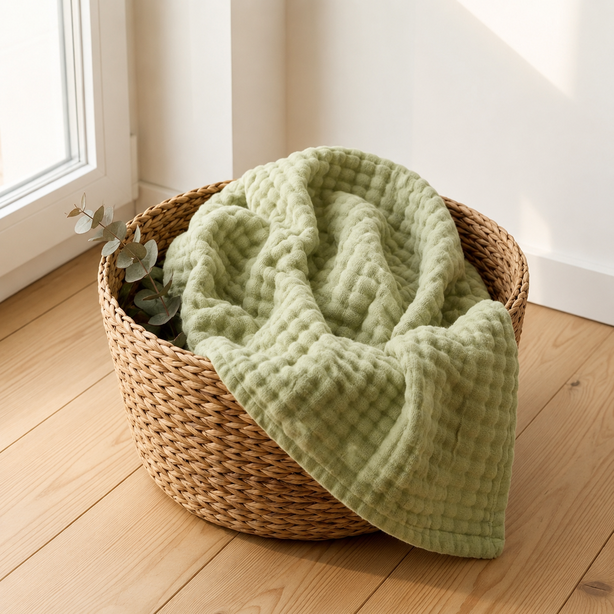 Couverture en mousseline de coton