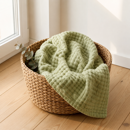 Couverture en mousseline de coton
