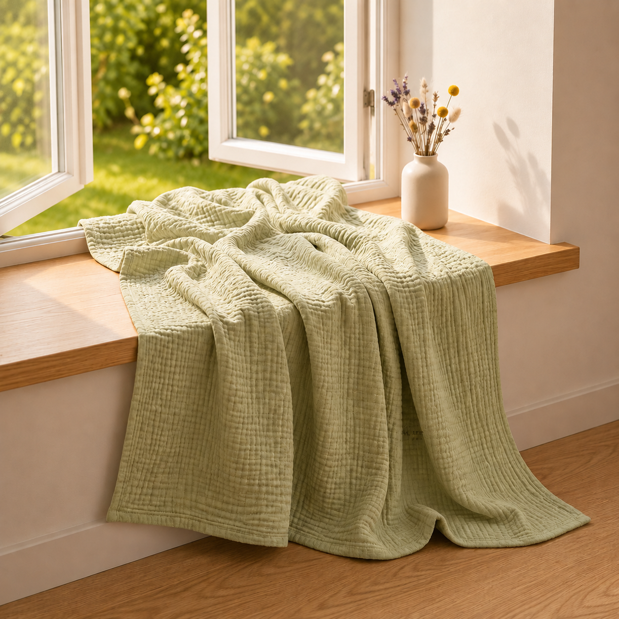 Couverture en mousseline de coton