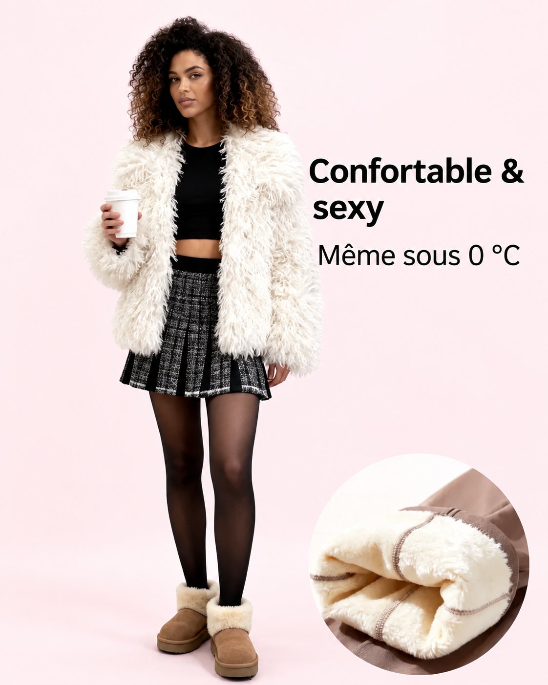 Leggings lissants à effet sculptant thermique