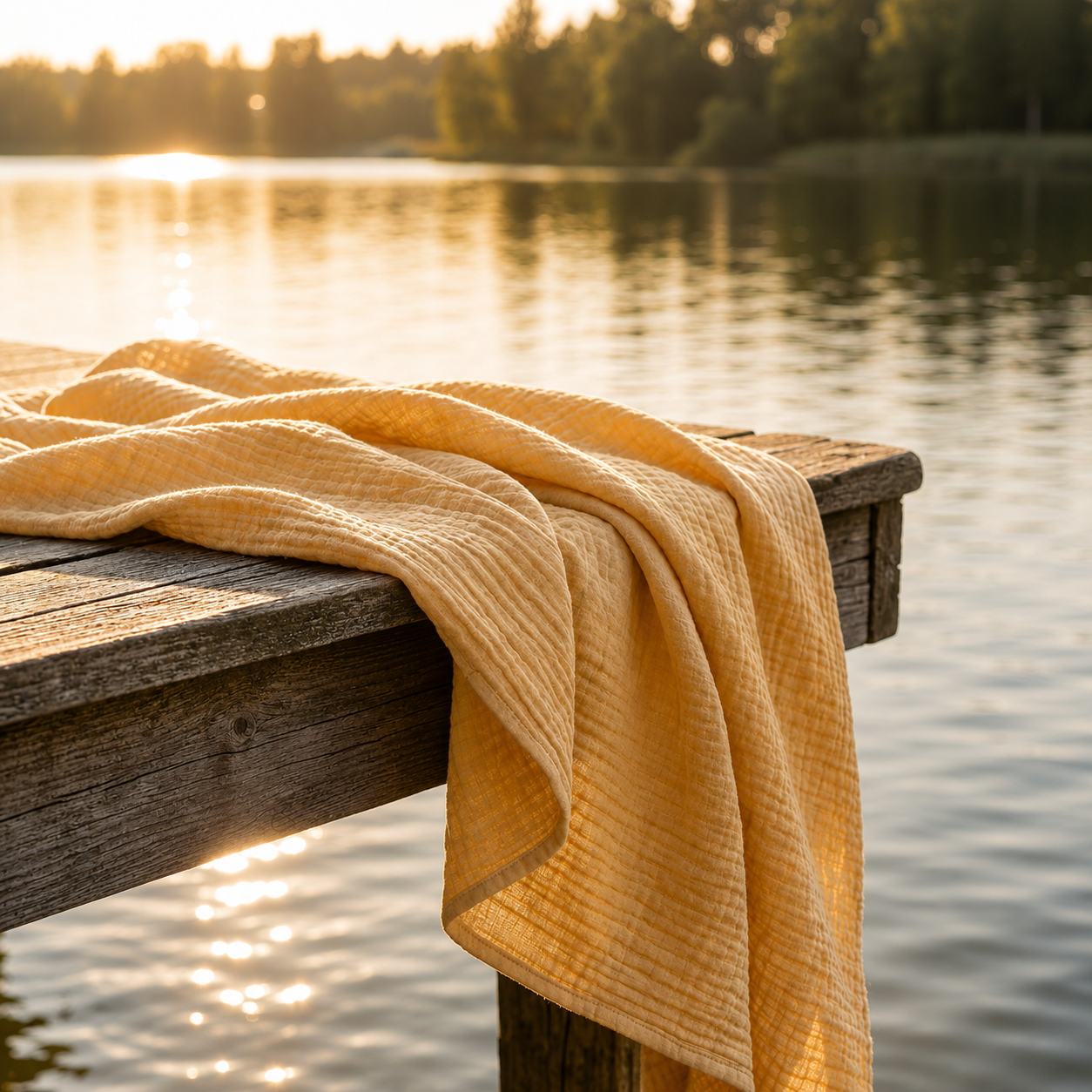 Couverture en mousseline de coton