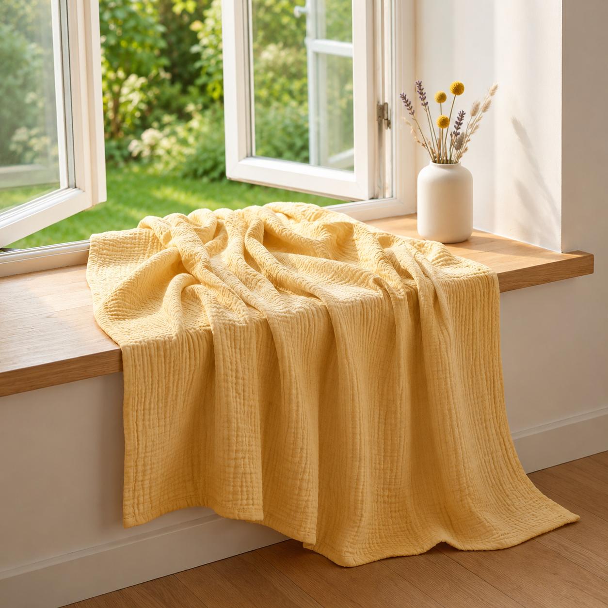 Couverture en mousseline de coton