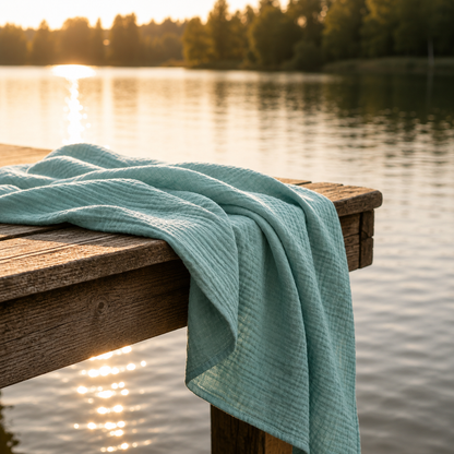 Couverture en mousseline de coton