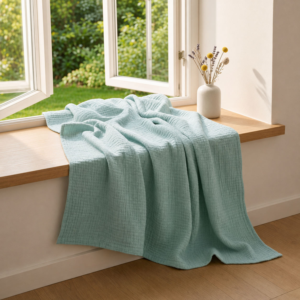 Couverture en mousseline de coton