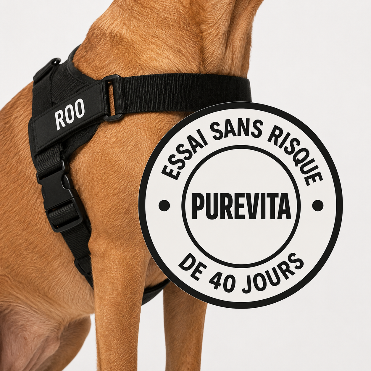 Harnais anti-traction pour chien PureVita
