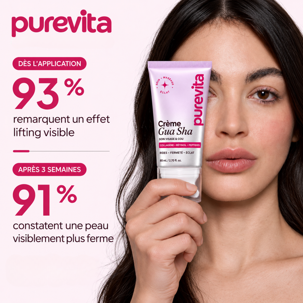 Crème Gua Sha raffermissante au collagène et au rétinol