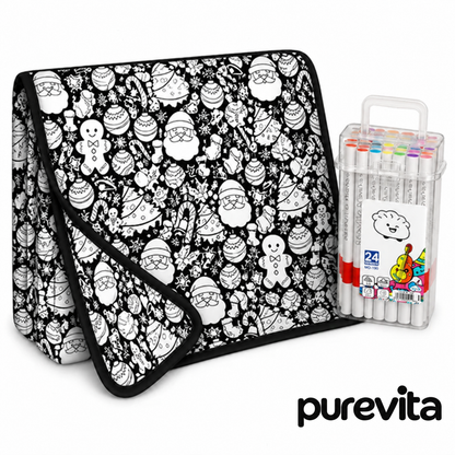 Couverture de coloriage de Noël PureVita™